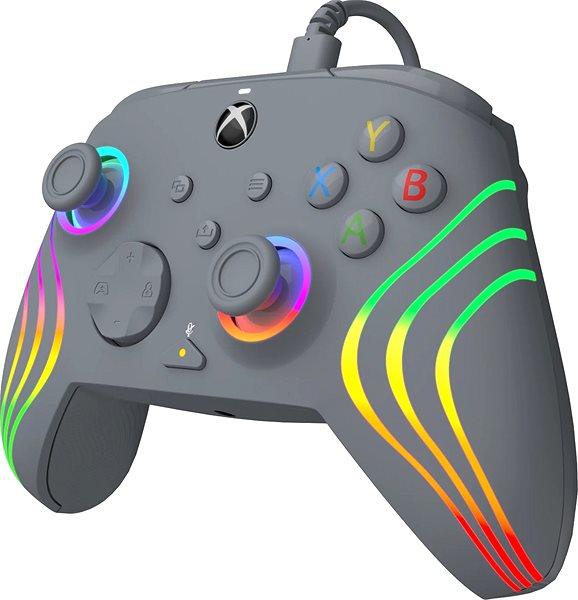 Gamepad PDP Afterglow Wave Wired Controller – Grey – Xbox ...