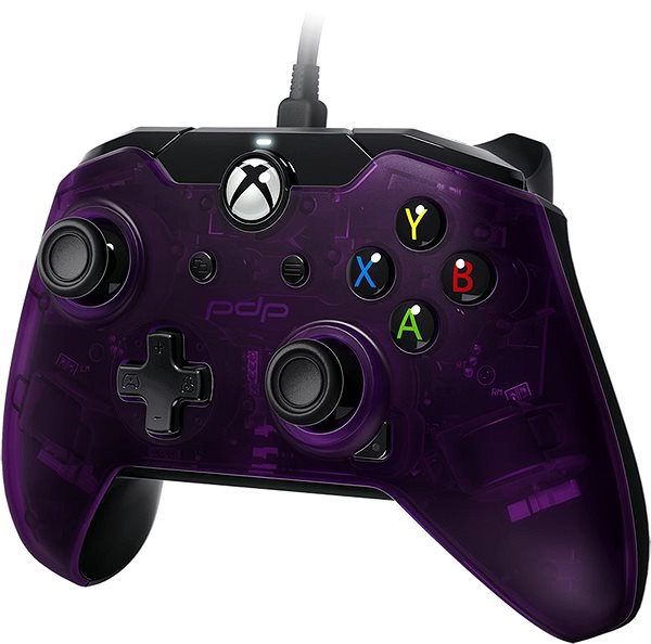 Gamepad PDP Wired Controller - Xbox One - Violett Seitlicher Anblick