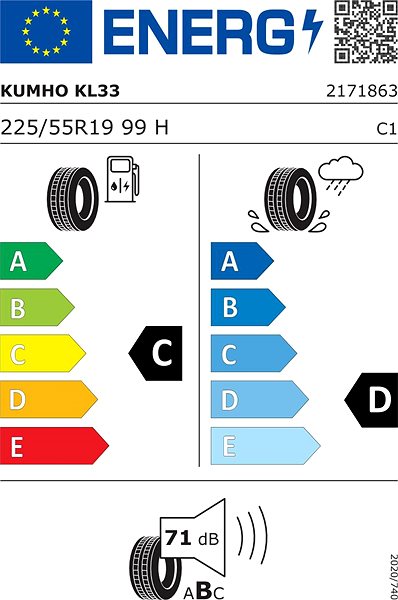 Letná pneumatika Kumho KL33 225/55 R19 99 H ...