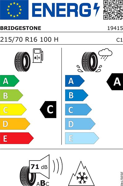 Celoročná pneumatika Bridgestone Weather Control A005 EVO 215/70 R16 100 H ...