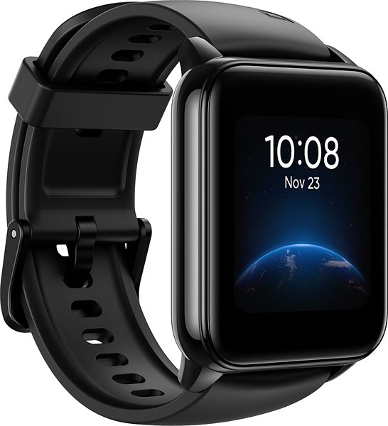 Chytré hodinky Realme Watch 2 Black Boční pohled