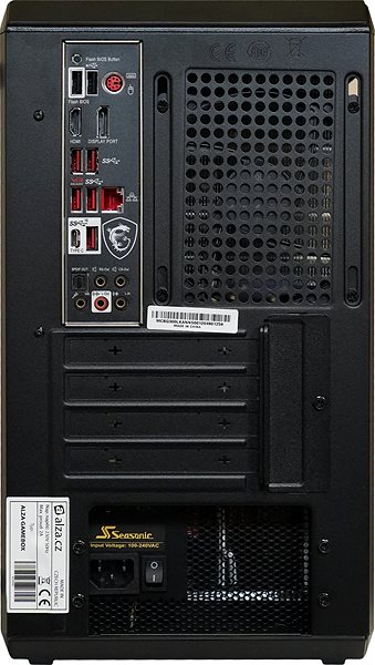 Gaming PC Alza Gamebox eSport Back page