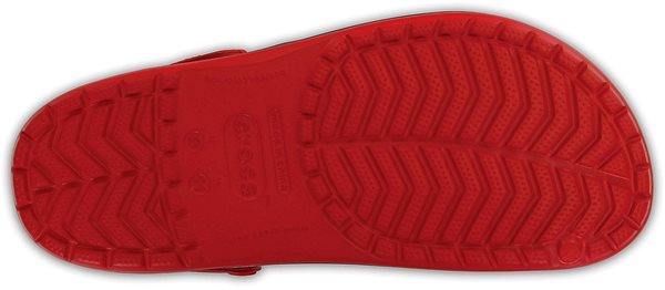 Pantofle CROCS Crocband  červená Spodní strana