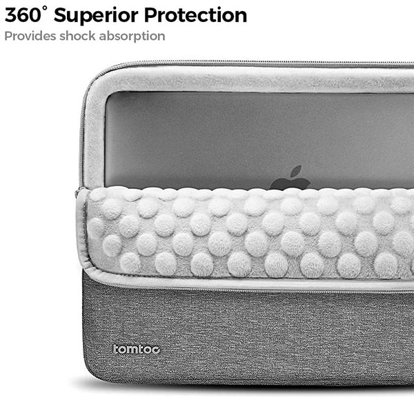 Laptop-Hülle tomtoc Versatile A13 360 Protective Laptop Sleeve - Schutzhülle für Laptop - grau ...