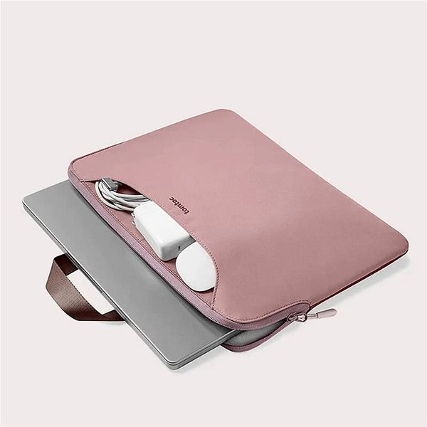 Taška na notebook tomtoc Light-A21 Dual-color Slim Notebook Handbag, 13,5 Inch – Raspberry