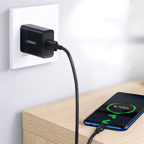 Datenkabel Ugreen micro USB Cable Black 0,25 m Lifestyle
