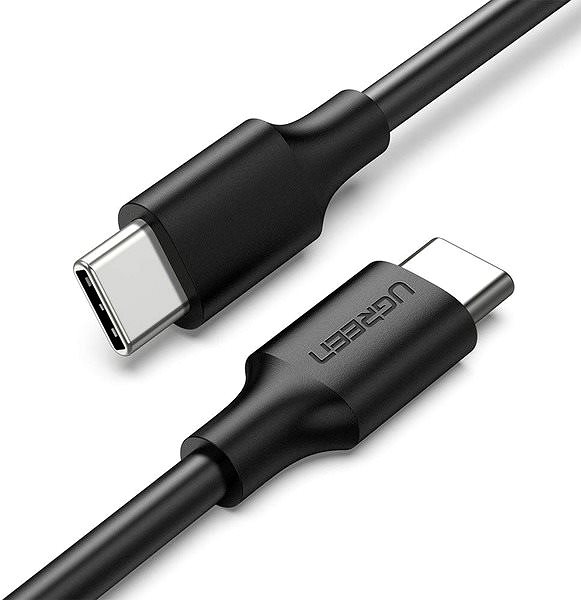 Adatkábel Ugreen USB-C 2.0 (M) to USB-C (M) 60W / 3A Data Cable Black 0.5m Képernyő