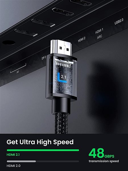 Dátový kábel UGREEN HDMI Extension Cable 0.5 m ...