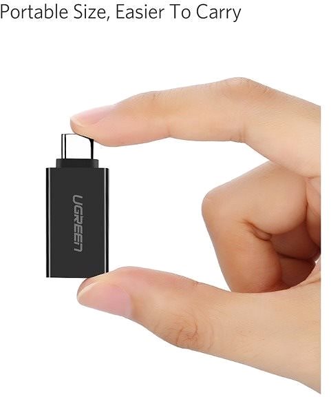 Adapter Ugreen micro USB -> USB 2.0 OTG Adapter White Lifestyle