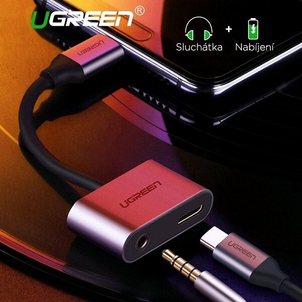 External Sound Card UGREEN Type C Male To 3.5mm Audio+ Type C Female Adapter ...