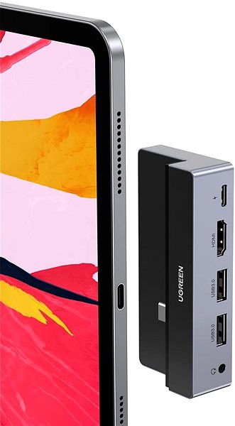 Port-Replikator Ugreen USB-C zu 2 x USB3.0 + HDMI + 3,5 mm + PD Konverter Lifestyle