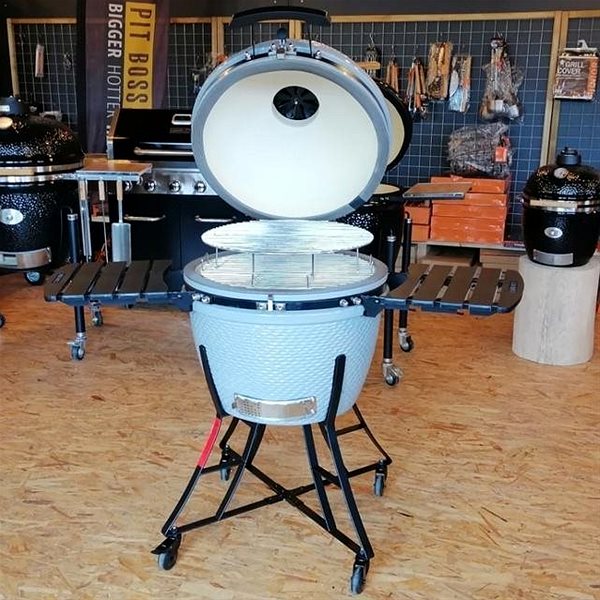 Kamado Grill Nardo Gray PitBoss XL Lifestyle