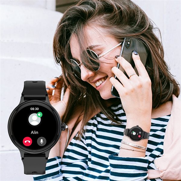 Smart Watch WowME Round Mini black ...