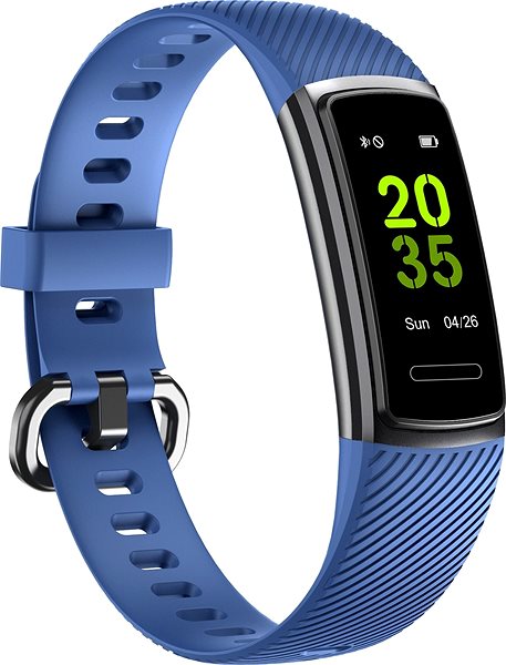 Fitness Tracker Wowme ID152 Blue Lateral view