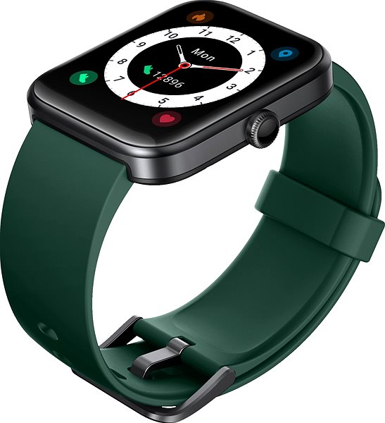 Smart Watch WowME ID206 Black/Green Lateral view