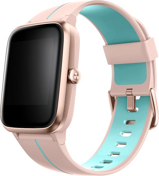 Smartwatch WowME Sport GPS pink Seitlicher Anblick