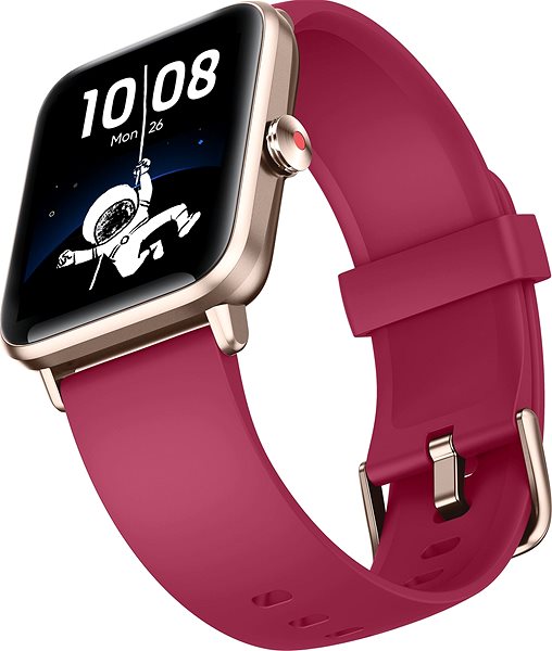 Smart Watch WowME Watch GT01 Pink/Red Lateral view