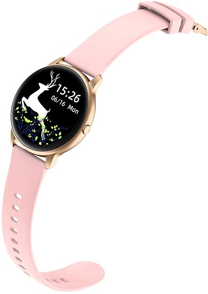 Smart Watch WowME KW66 Pink Lateral view