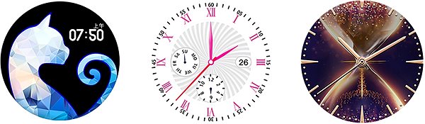 Smartwatch WowME Roundwatch schwarz/pink Mermale/Technologie