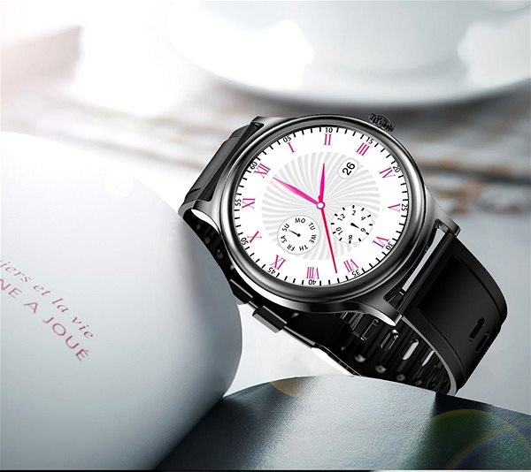 Smartwatch WowME Roundwatch pink Lifestyle