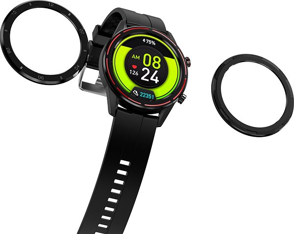 Smart Watch WowME Roundswitch Black Lateral view