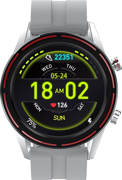Smartwatch WowME Roundswitch Silber Screen