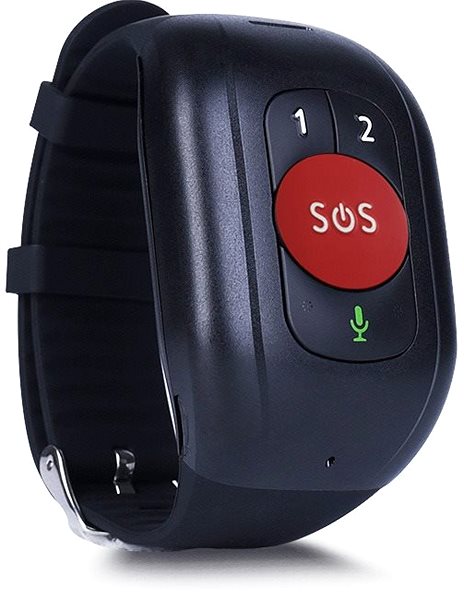 Smart Watch WowME Senior SOS Band Plus, Red Lateral view