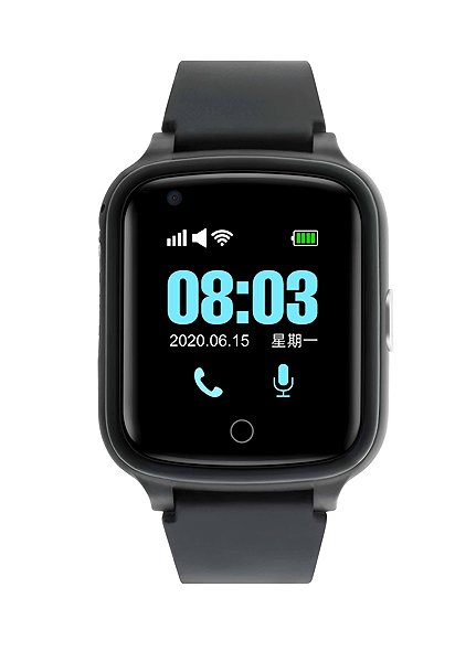 Smart Watch WowME Senior Watch Black Silicone Screen