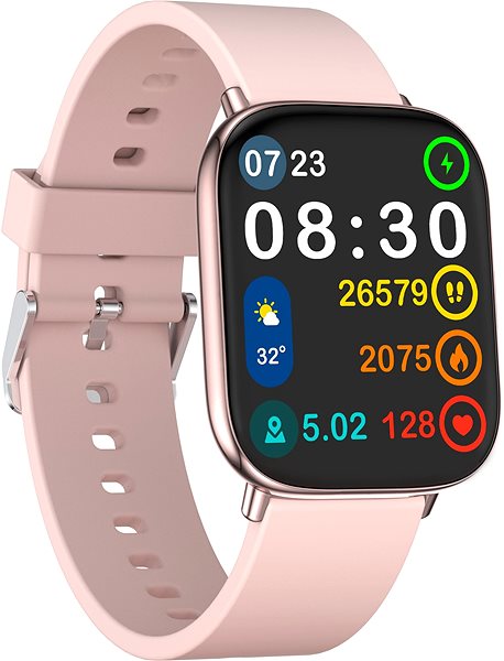 Smart Watch WowME Watch TS Pink Lateral view