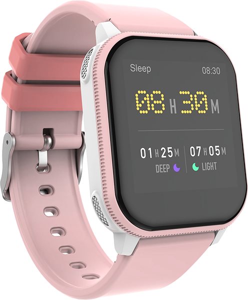 Smart Watch WowME Kids Play Pink/White Lateral view