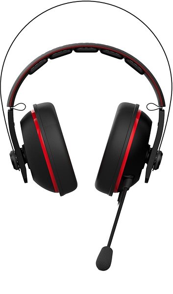 Fej-/fülhallgató ASUS Cerberus V2 piros Képernyő