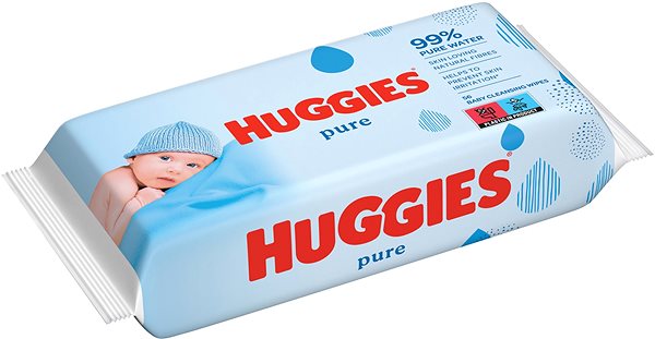 Popsitörlő HUGGIES Pure 56 db ...