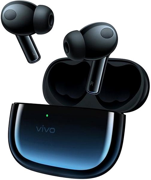 Kabellose Kopfhörer Vivo TWS 2e Starry Blue Seitlicher Anblick