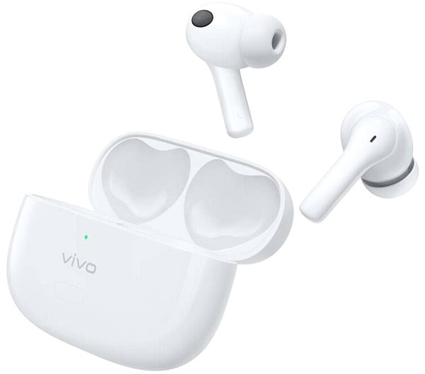 Wireless Headphones Vivo TWS 2e Moonlight White Lateral view
