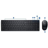 Dell Pro KM5221W černá - SK - Set klávesnice a myši