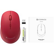 Eternico Wireless 2.4 GHz Basic Mouse MS100 červená - Myš
