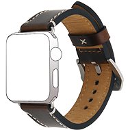 Eternico Leather Band 2 pro Apple Watch 38mm / 40mm / 41mm tmavě hnědý - Řemínek