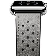 Eternico Leather Band pro Apple Watch 42mm / 44mm / 45mm šedý - Řemínek