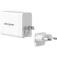 AlzaPower G310 GaN Fast Charge 120W bílá - Nabíječka do sítě