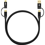 AlzaPower MultiCore 4in1 USB 2m černý - Datový kabel