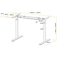 AlzaErgo Table ET2 černý - Výškově nastavitelný stůl