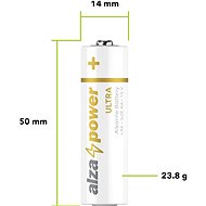 AlzaPower Ultra Alkaline LR6 (AA) 10ks v eko-boxu - Jednorázová baterie