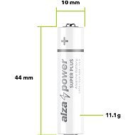 AlzaPower Super Plus Alkaline LR03 (AAA) 10ks v eko-boxu - Jednorázová baterie