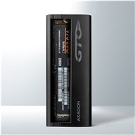 AXAGON EEM2-GTO, M.2 NVMe THIN OVAL box, SuperSpeed USB-C 10 Gbps, black - Externí box