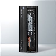 AXAGON EEM2-GTR, M.2 NVMe THIN RIB box, SuperSpeed USB-C 10 Gbps, black - Externí box