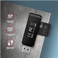 AXAGON CRE-S2N SUPERSPEED USB-A SD / microSD card reader - Čtečka karet