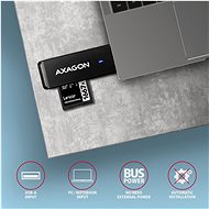AXAGON CRE-S2N SUPERSPEED USB-A SD / microSD card reader - Čtečka karet