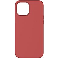 AlzaGuard Magnetic Silicone Case pro iPhone 12 Pro Max červené - Kryt na mobil