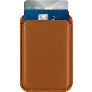 AlzaGuard Magnetic Leather Card Wallet hnědá - Peněženka