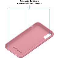 AlzaGuard Premium Liquid Silicone Case pro iPhone X / Xs růžové - Kryt na mobil
